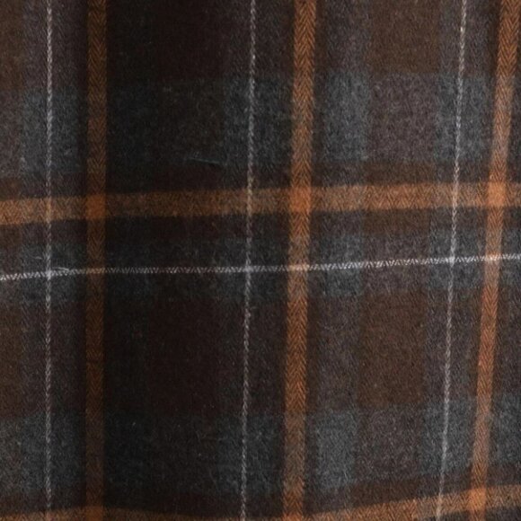 Brown Mens Plaid Shirt - Picture 6 of 7